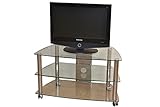 ADHW Fernsehschrank Holz TV Wagen mit Rollen Tisch Rack Fernsehschrank C