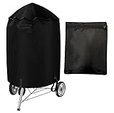VSOPVOOS Grill Abdeckhaube, Wetterfest Grill Abdeckhaube 210D Oxford-Stoff Gasgrill Grillabdeckung, Anti-UV Grillhaube, BBQ Abdeckplane, 58x77