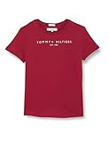Tommy Hilfiger Mädchen Essential Tee S/S T-Shirts, Cranberry Crush, 16 J