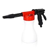 GALAXYER Schnee Schaumpistole 900 ml Verstellbare Schaumlanze FüR Die Autoreinigung BewäSserung Werkzeug Fit Gartenschlauch SchaumsprüHer FüR Auto Waschen GartenbewäSserung