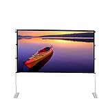TUTR 16: 9 Projektor Simple Portable Folding 84 100 120 Zoll Outdoor Home KTV Office 3D HD-Projektionsschirm (Size : 72 inch)