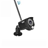 【PIR Wärmesensor+LED Strahler】 Tonton 3MP WLAN Überwachungskamera Außen mit LAN & WLAN Verbindung, Outdoor WiFi IP66 Wetterfest Sicherheitskamera, 30M Nachtsicht, Alternativ arbieiten mit Tonton NVR