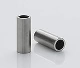 Edelstahl Distanzhülsen, Abstandshülsen – ohne Innengewinde, M4 Schrauben beweglich durchsteckbar – 6 x 4.4 x 0.8 mm (Außen x Innen x Wandstärke) – 20 Stück, Länge 8