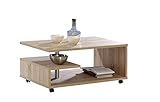 FORTE Bailey Couchtisch, Holzwerkstoff, Sonoma Eiche , 105 x 60 x 45.60