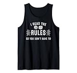 Funny I Read The Rules So You Don't Have to Board Game Gift Tank Top