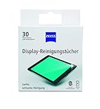 ZEISS Display-Reinigungstücher alkoholfrei 30 Stück zur sicheren & effektiven Reinigung optischer Flächen - jedes Tuch einzeln verpackt - ideal für unterwegs oder auf R