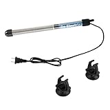 Color Yun Langlebige Verwendung Aquarium Mini Tauch Aquarium Einstellbarer WarmwasserbereiterSchwarzSchwarz 100W