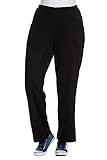 Ulla Popken Große Größen Damen Sporthose Jogginghose, Schwarz (Schwarz 10), 42/44 EU