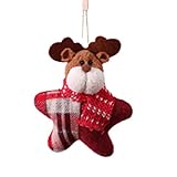 TINGHAO Künstlicher Weihnachtsbaum Weihnachtsbaum Ornament Anhänger Tuch Puppe Anhänger Weihnachtsbaum Dekorationen Wohnzimmer Requisiten Weihnachtsbaumdekoration für drinnen und draußen (Color : F)