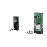 Bosch Laser-Entfernungsmesser Zamo (3. Generation, Messbereich: 0,15 – 20,00 m, Karton) & Ortungsgerät Truvo (für Metall & stromführende Leitungen in 70/50 mm Erfassungstiefe; 3x AAA Batterien)