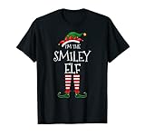 Ich bin der Smiley Elf Passende Familie Einzigartige Gruppe Weihnachten T-S