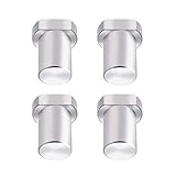 Edelstahl Bankstopps 4 Stück Holzbearbeitungstisch Werkbank für T-Track Holzbearbeitung Tisch Workbench Positionierung Hobelstopfen Klemme Hunde Fit für 20 mm H