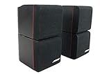 2X Bose Acoustimass Series II Doppelcubes Lautsprecher Schwarz mit rotem R