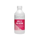 LanSilk, 100% reines Aceton, 250 ml, Salonstärke, Nagellackentferner für Nagellack, SoakOff, Gel-Nagellack, Acrylnägel und Fiberglas-Verlängerungen, hergestellt in Großb