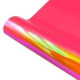 TWWSA Heimwerken Chamäleon Holographic Opal Permanent Vinyl Rolle Selbstklebende Handwerk Seufring wasserdichte Aufkleber Cup/Wand Deacl Xmas Card DIY für Dek