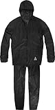 normani Wasserdichter Erwachsenen Regenanzug (Jacke und Hose) Farbe Schwarz Größe XXL