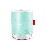 Luftbefeuchter schlafzimmer, 500 ML USB Mini Ultraschall Air Humidifier Leise Raumluftbefeuchter-Bis zu 10-16 Stunden Dauerbetrieb Automatische Abschaltung Tragbarer Luftbefeuchter für Haus Yoga Bü