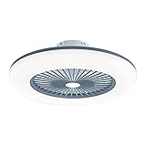 GMLSD Deckenleuchten, Moderne Leuchtende Deckenventilator-Led-Deckenleuchte Mit Fernbedienbarer Dreifarbiger Beleuchtung, Wohnzimmer-Deckenleuchte Für Wohnzimmer Mit Verschiedenen Mustern Verfügbar/B