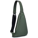 Clape Wasserdichte Body Bag Leichte Crossbody Bag Anti-Diebstahl Shoulder Bag Klein Brusttasche Chest Pack, Grü