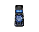 Sony MHC-V73D Leistungsstarkes All-in-one-Audiosystem (Bluetooth, 360° Sound, Partylichteffekte, Gestensteuerung) Schw
