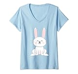 Damen Osterhase T-Shirt mit V