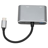 ONTEN USB C auf VGA Adapter Multifunktionale High Definition Multimedia Interface PD Charge USB C Docking Station Aluminiumlegierung