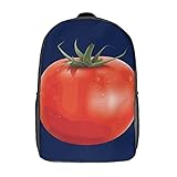 Lustige wasserdichte leichte Kindertasche für Schule und Studenten, originelles Design, rote Früchte, Apfel, Art Element Painting1 C, Schwarz-Style-9, 43