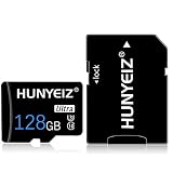128GB Micro SD Karte TF Speicherkarte (Klasse 10 High Speed) Full HD Video Micro Speicherkarte mit Adapter für Kamera, Telefon, Computer,Dash Came, Fahrtenschreib