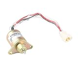 CAIBING Autoteile Ersatz 12V-Motor-Kraftstoff-Abschalten des Magnetventils für den Magnetventil für Yanmar 119653-77950 Auto (Color : Gold)