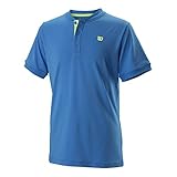 Wilson Jungen, UWII Henley T-Shirt Blau, Hellgrün, XS Oberbekleidung