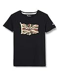 Pepe Jeans Herren Flag Logo S/S T-Shirt, Washed Black, 6