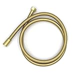 HMGANG Brauseschlauch, Installation PVC Flexibles Wasserschlauch Dusch-Toiletten-Bidet Shattaff-Sprayer schwarz/Messing/Gold/grau/Silber 1,5m (Color : Gold)