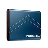 Tragbare Externe SSD 1 TB 2 TB 4 TB 6 TB 8 TB Typ-C-Solid-State-Laufwerk USB 3.1 540 M/S Externe Festplatte Für Windows 10, 8, 7, Vista, XP/Mac OS 10.4, Linux, Android,Blau,8TB