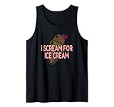 I Scream for Ice Cream Lustig Buntes Sommer Design Geschenk Tank Top