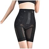 Damen Figurenformend Miederpants Shapewear Shorts Miederhose Bauch Weg Stark Formend Body Shaper Bein Hohe Taille Miedersilp Nahtlos Anti Chafing Unter Rock Kurz Hose Oberschenkel Schlank