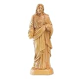 LISAQ Buchsbaum Jesus Figur Jesus Herz-Jesu-Statuen Et Skulpturen Wohnkultur Katholisch C