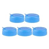 iixpin 5Pcs Blau Wasserspender deckel Gallon Trinkwasser Flasche Schraube auf Cap Ersatz Anti Splash Lids Blau One S