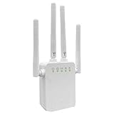 Gfhrisyty 1200 Mbit/S Dual Band 5 GHz Drahtlos WiFi Repeater WiFi Router WiFi Extender 4 Antenne WLAN WiFi VersttRker WEII EU Steck