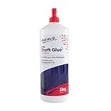 Mont Marte Bastelkleber 1kg – Weißer PVA Kleber, Transparent trocknend – Idealer Bastelleim für Papier, Pappe, Holz und Tex