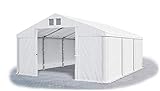 Das Company Lagerzelt 5x6m wasserdicht weiß Zelt 560g/m² PVC Plane hochwertig Zelthalle Summer SD
