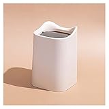 dhcsf Mülleimer Desktop- Papierkorb Papierkorb, Kunststoff Kleines Tiny Büro Aufsatz- Garbage Can Double Layer mit Ventildeckeln Papierkorb (Color : Gray)