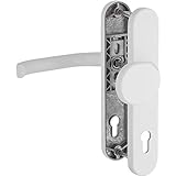 WeRo Schutzbeschlag für Haustüren Knopf/Drücker mit Hochhaltefeder ALU-weiß 2016