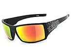 King Kerosin® | UV400 Schutzfilter, HLT® Kunststoff-Sicherheitsglas nach DIN EN 166 | Bikerbrille, Motorradbrille, Sportbrille | Brillengestell: schwarz matt, Brille: KK220