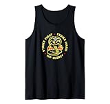 Cobra Kai Schlag zuerst zu Kobra Logo Tank Top