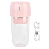 Wasserdichter USB-Entsafter Cup Juicer Fruit Mixer USB-Lade Premium-Material für die Heimküche(Rosa)