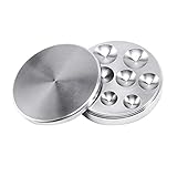 KESHIKUI New MEI 10 in 1 ölerfach mit Abdeckung Uhr reparaturwerkzeug passen for wächter Edelstahl ölbecher (Color : Silver)