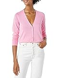 Amazon Essentials Lightweight Vee Cardigan Sweater, Rosa, L