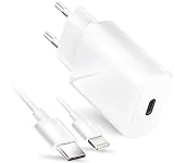 Ladekabel für Original iPhone USB TYP C - 20W 3A - Ladegerät Kompatibel für iPhone 13, iPhone 6, 7, 8, iPhone X, iPhone XS, iPhone XR, iPhone 11, iPhone 12 Pro Max PLUS Forcell + Kugelschreib