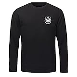 VIMAVERTRIEB Sweatshirt Deutschland Adler Retro Trikot schwarz - Shirt Pullover Pulli Hoodie Fanartikel Fanshop Trikot Fußball EM WM Germany, Größe:2XL