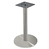 Tischgestell Tischbeine Tischfuß Untergestell Rund Bodenplatte,aus Edelstahl Höhe 72cm für Bistrotisch Bistro Gastro T